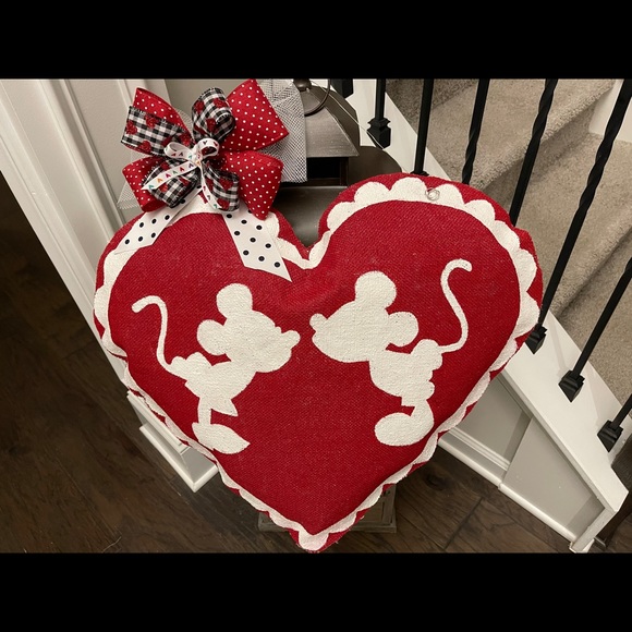 Valentine door hanger Disney Mickey Minnie heart - Picture 6 of 10